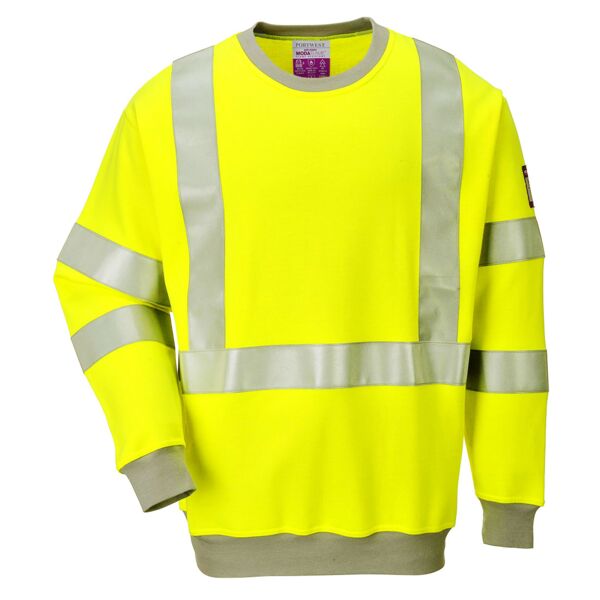 FR72 - Flame Resistant Anti-Static Hi-Vis Sweatshirt Thumbnail