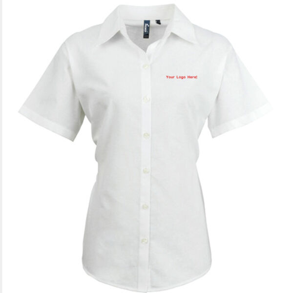 PR336 Women's Signature Oxford Short Sleeve Shirt Thumbnail