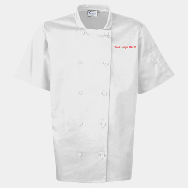 PR656 Short Sleeve Chefs Jacket Thumbnail
