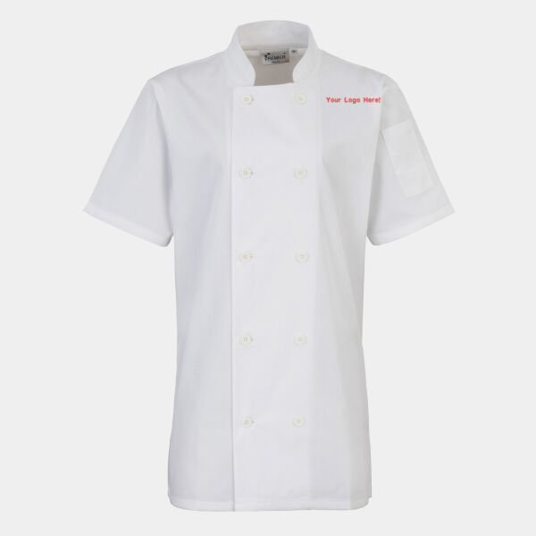 PR670 Women's Short Sleeve Chef's Jacket Thumbnail